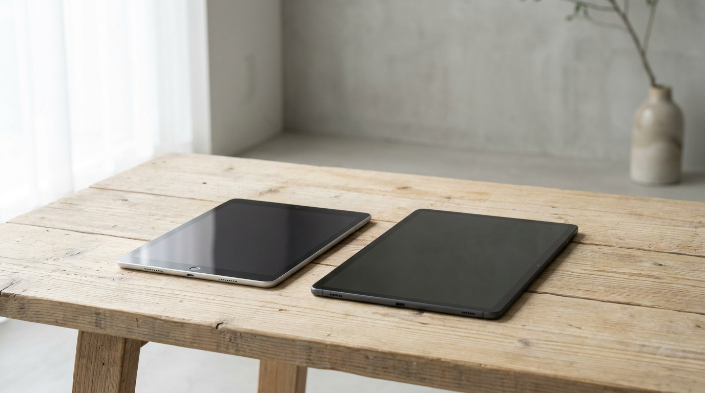 Tablet na stole